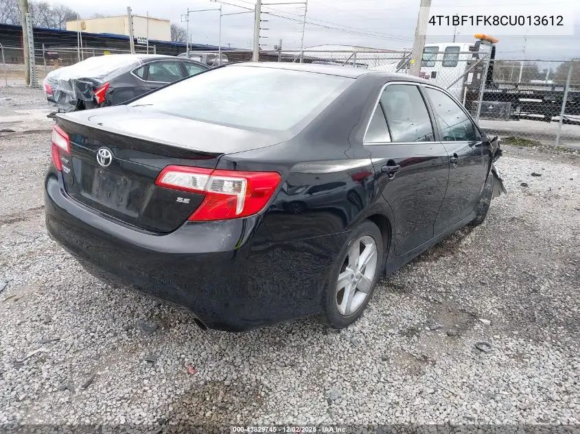 4T1BF1FK8CU013612 2012 Toyota Camry Se