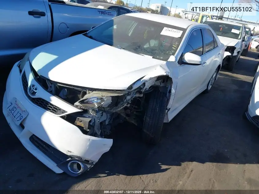 4T1BF1FKXCU555102 2012 Toyota Camry Se