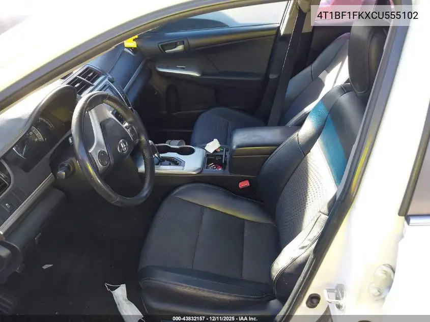 4T1BF1FKXCU555102 2012 Toyota Camry Se