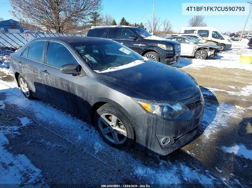 4T1BF1FK7CU590793 2012 Toyota Camry Se