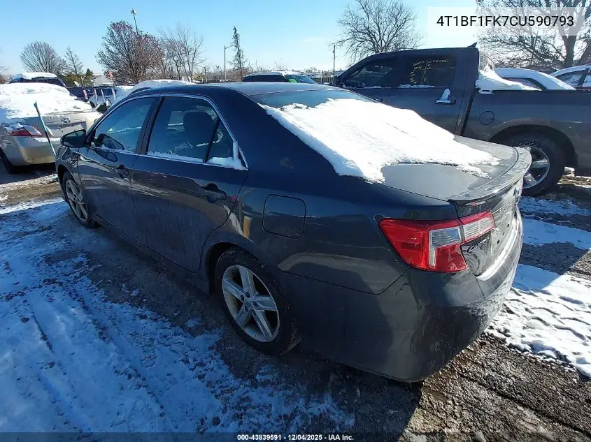 4T1BF1FK7CU590793 2012 Toyota Camry Se