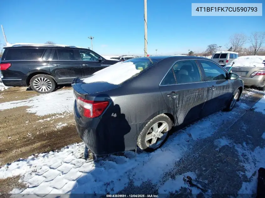 4T1BF1FK7CU590793 2012 Toyota Camry Se