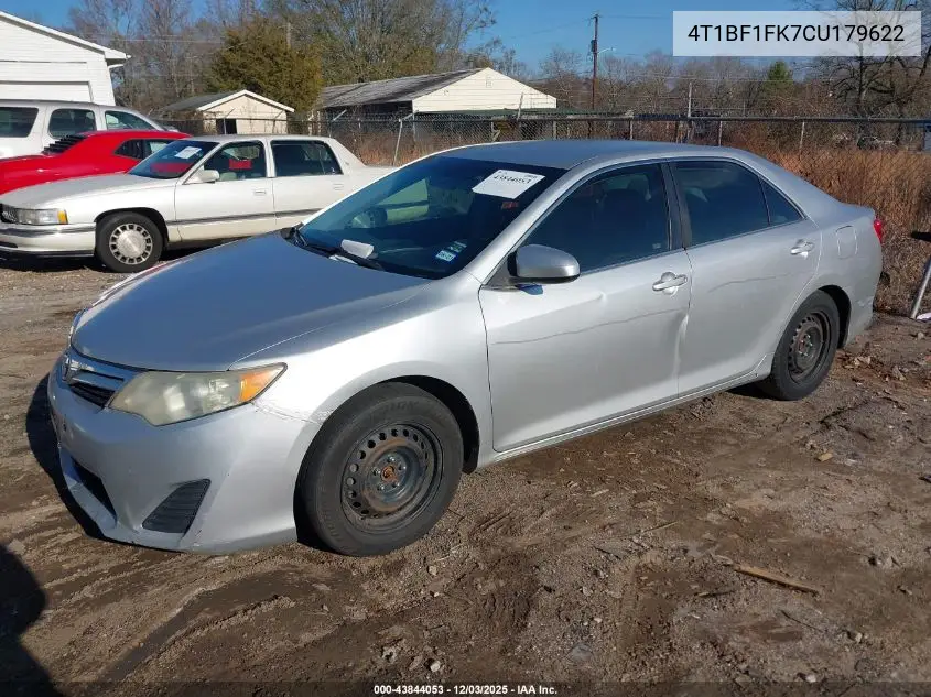 4T1BF1FK7CU179622 2012 Toyota Camry Le