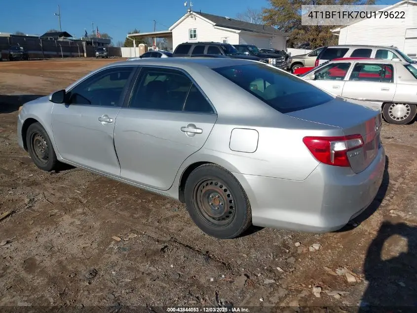 4T1BF1FK7CU179622 2012 Toyota Camry Le