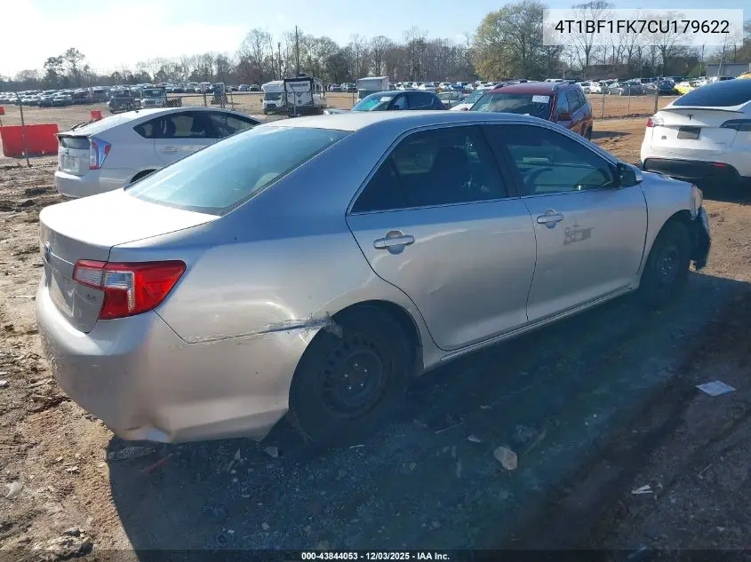 4T1BF1FK7CU179622 2012 Toyota Camry Le