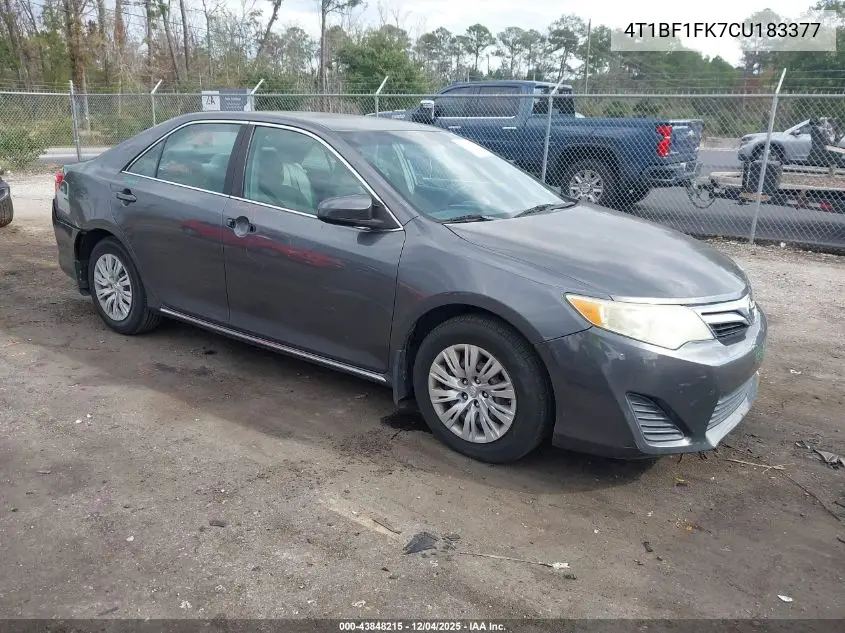 4T1BF1FK7CU183377 2012 Toyota Camry Le