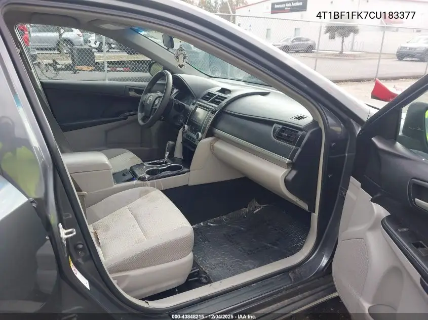 4T1BF1FK7CU183377 2012 Toyota Camry Le