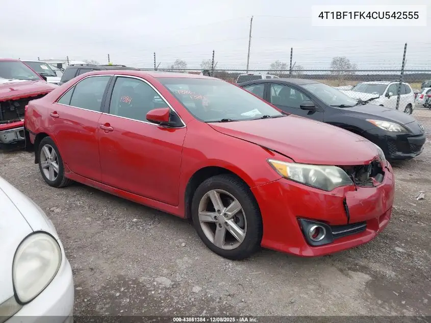 4T1BF1FK4CU542555 2012 Toyota Camry Se