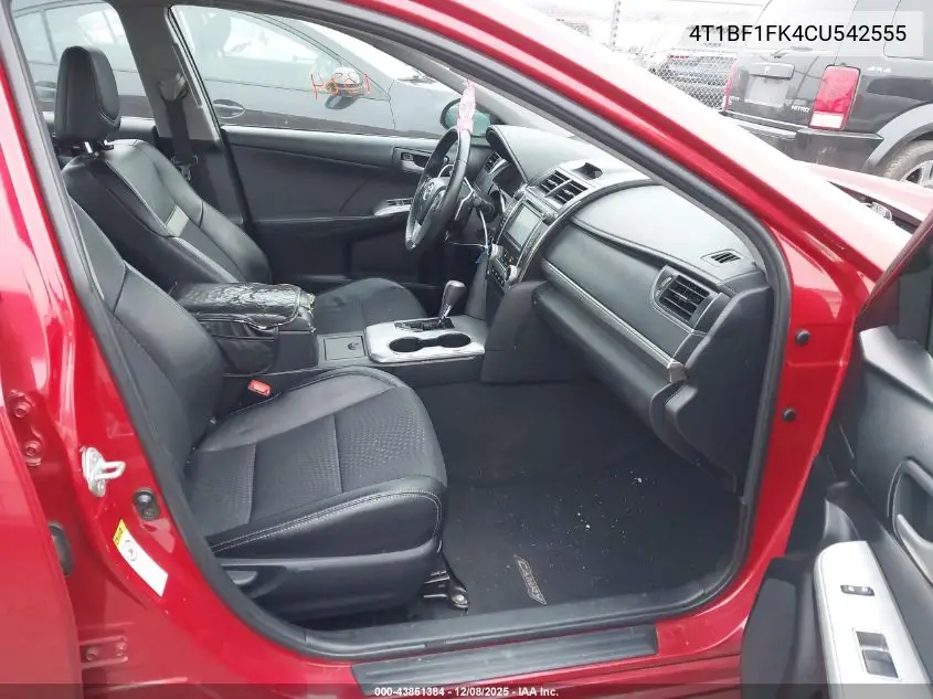 4T1BF1FK4CU542555 2012 Toyota Camry Se
