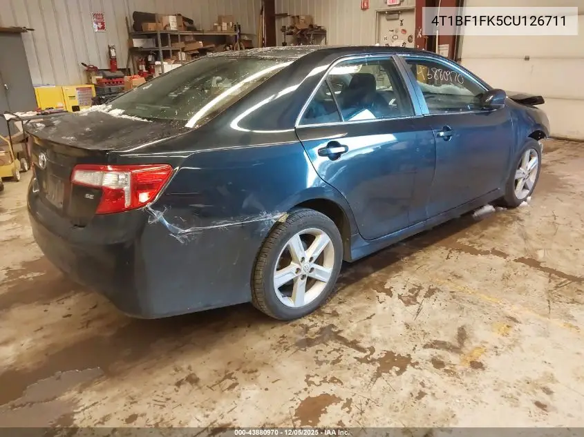 4T1BF1FK5CU126711 2012 Toyota Camry Se