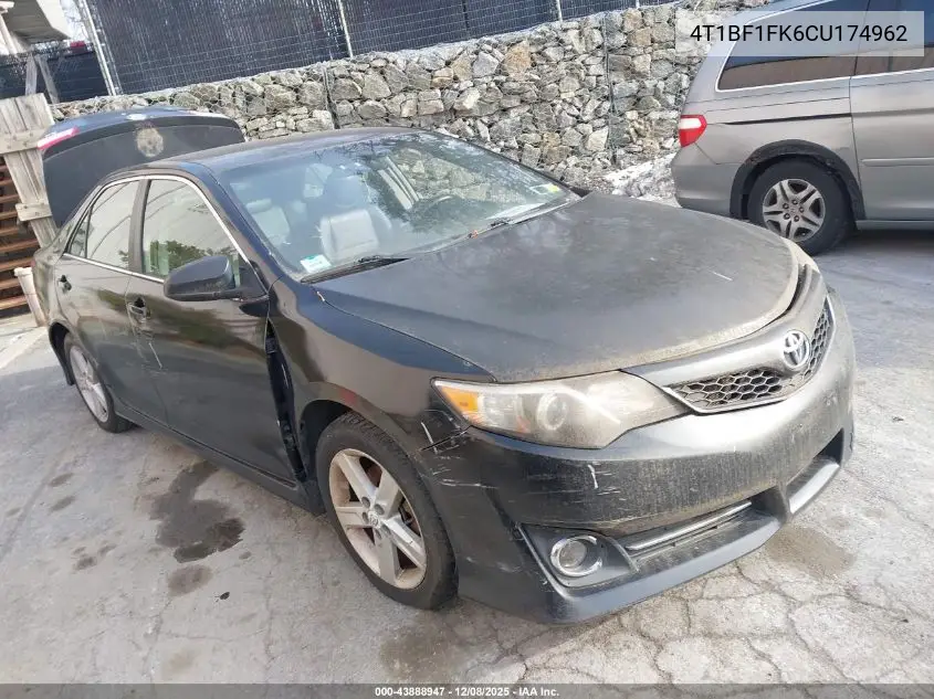 4T1BF1FK6CU174962 2012 Toyota Camry Se