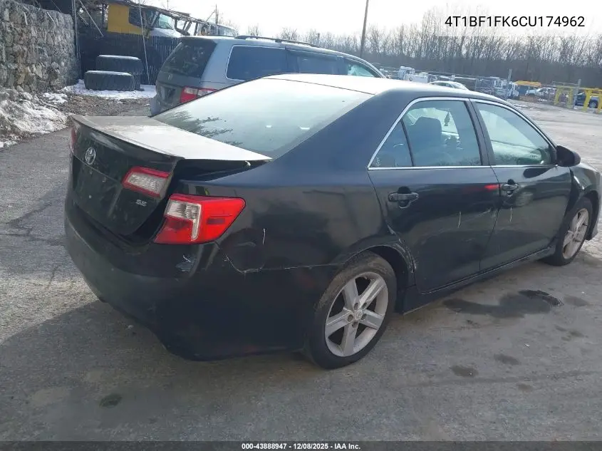 4T1BF1FK6CU174962 2012 Toyota Camry Se