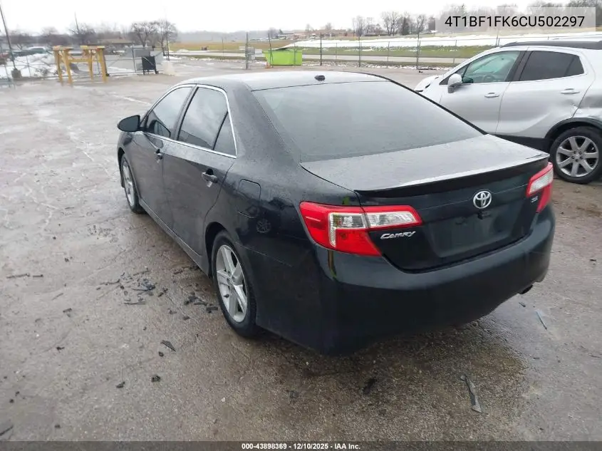 4T1BF1FK6CU502297 2012 Toyota Camry Se