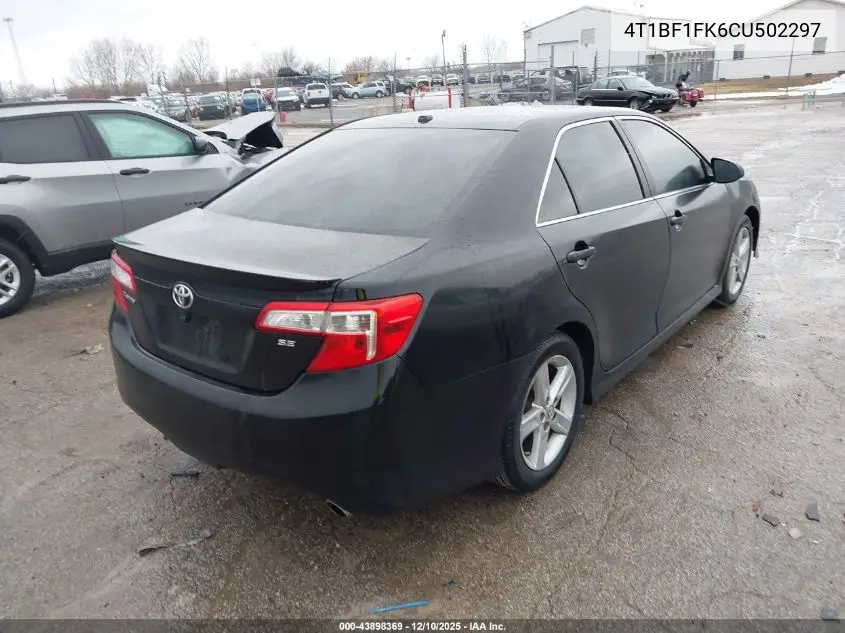 4T1BF1FK6CU502297 2012 Toyota Camry Se
