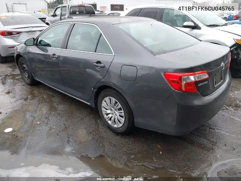 4T1BF1FK6CU045765 2012 Toyota Camry Le