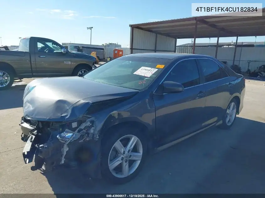 4T1BF1FK4CU182834 2012 Toyota Camry Se
