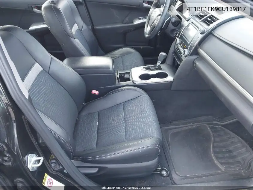 4T1BF1FK9CU139817 2012 Toyota Camry Se