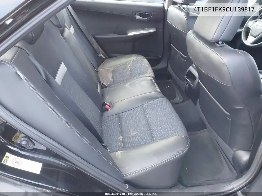 4T1BF1FK9CU139817 2012 Toyota Camry Se