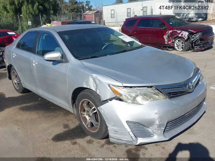 4T4BF1FK4CR262382 2012 Toyota Camry Le