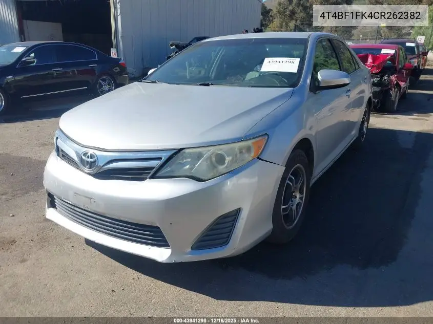4T4BF1FK4CR262382 2012 Toyota Camry Le
