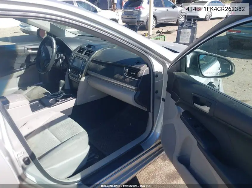 4T4BF1FK4CR262382 2012 Toyota Camry Le