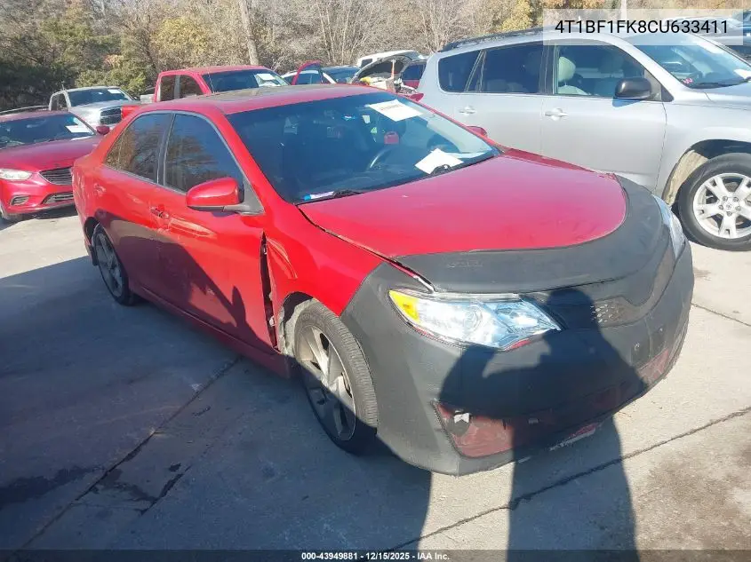 4T1BF1FK8CU633411 2012 Toyota Camry Se Limited Edition