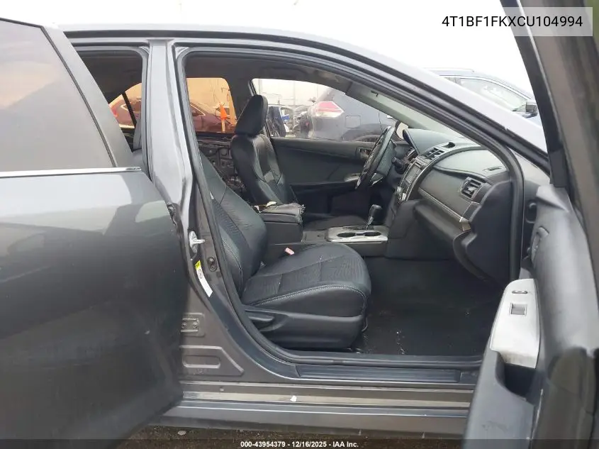 4T1BF1FKXCU104994 2012 Toyota Camry Se
