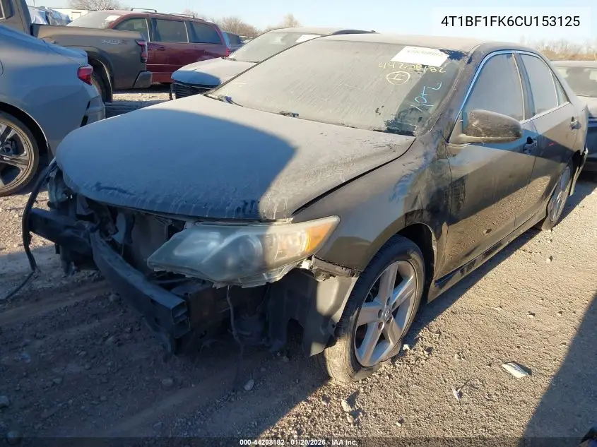 4T1BF1FK6CU153125 2012 Toyota Camry Se