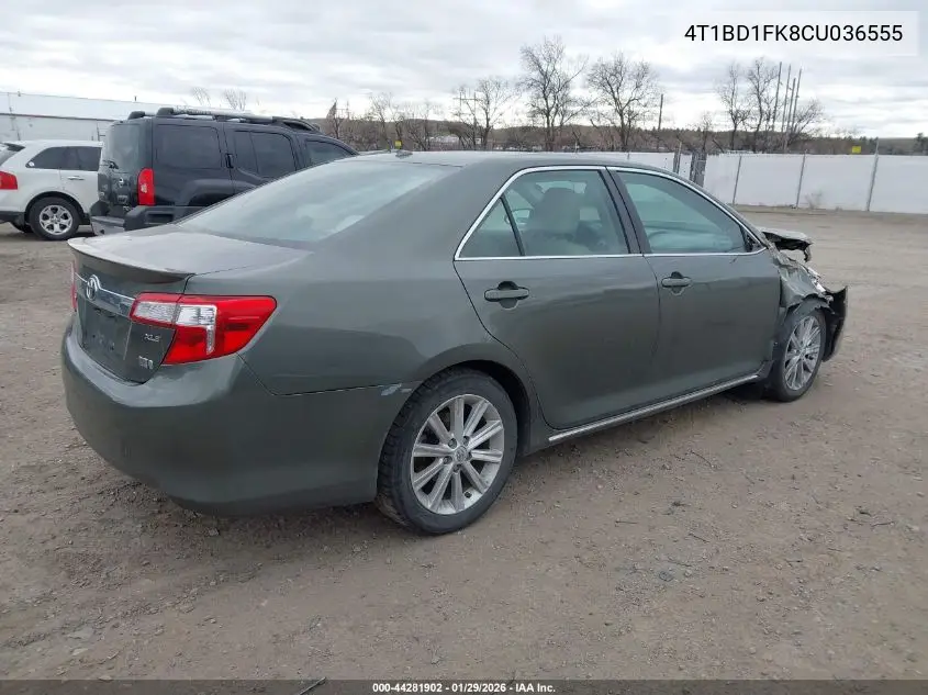 4T1BD1FK8CU036555 2012 Toyota Camry Hybrid Xle