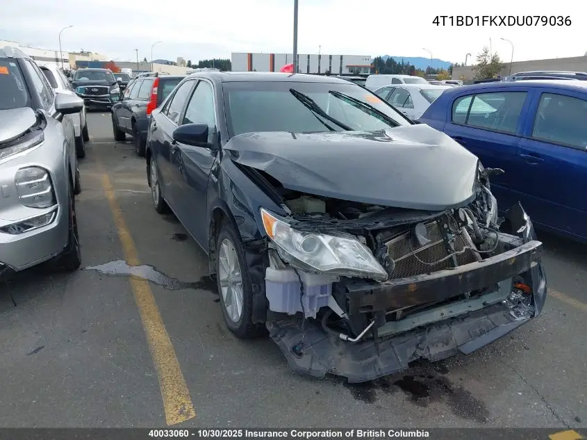 4T1BD1FKXDU079036 2013 Toyota Camry Hybrid/Le/Xle
