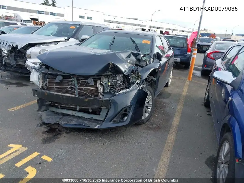 4T1BD1FKXDU079036 2013 Toyota Camry Hybrid/Le/Xle