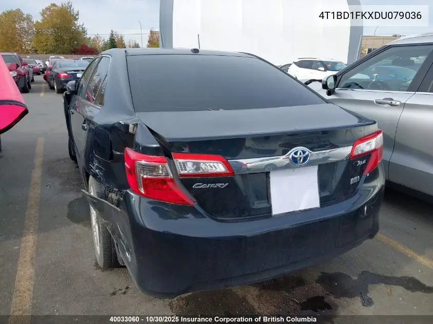 4T1BD1FKXDU079036 2013 Toyota Camry Hybrid/Le/Xle