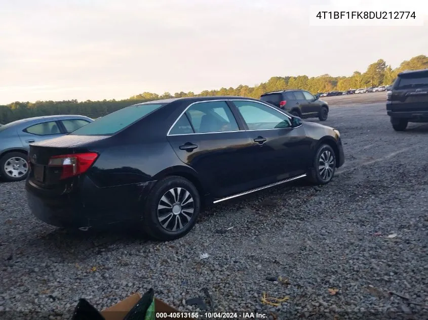 4T1BF1FK8DU212774 2013 Toyota Camry Le