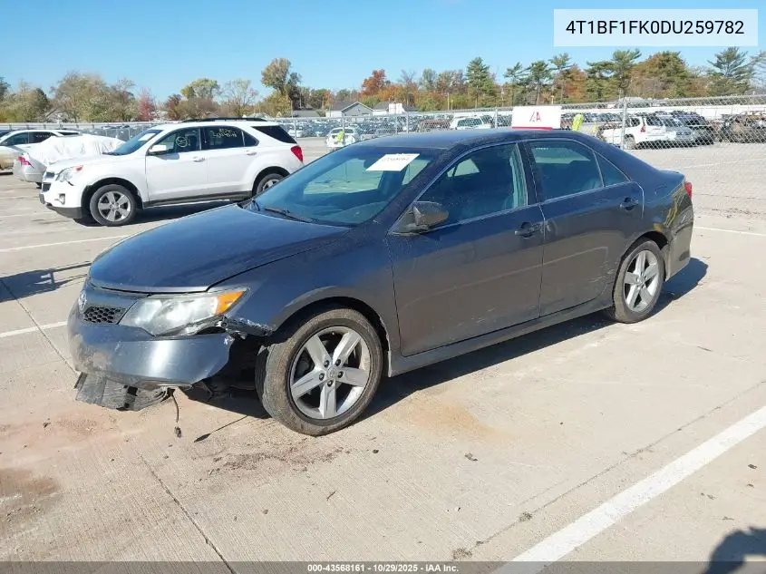 4T1BF1FK0DU259782 2013 Toyota Camry Se