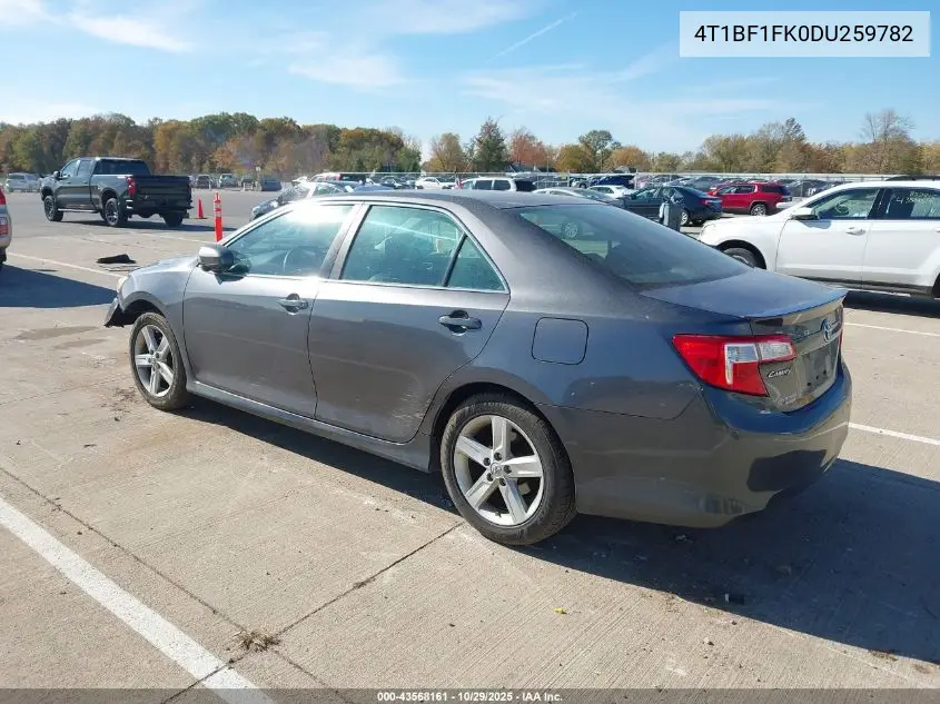 4T1BF1FK0DU259782 2013 Toyota Camry Se