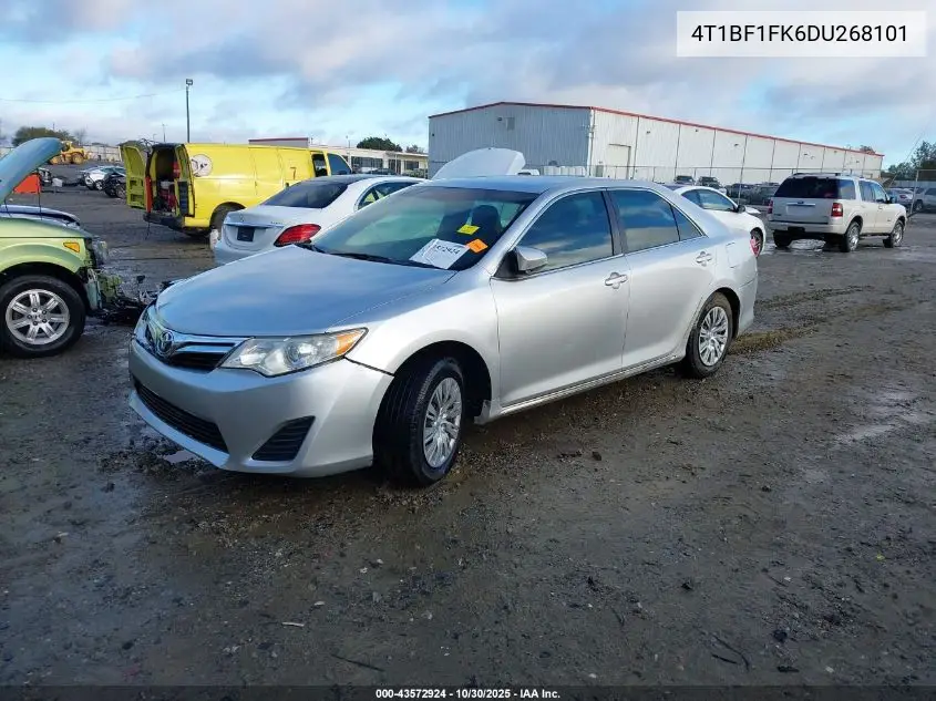 4T1BF1FK6DU268101 2013 Toyota Camry Le
