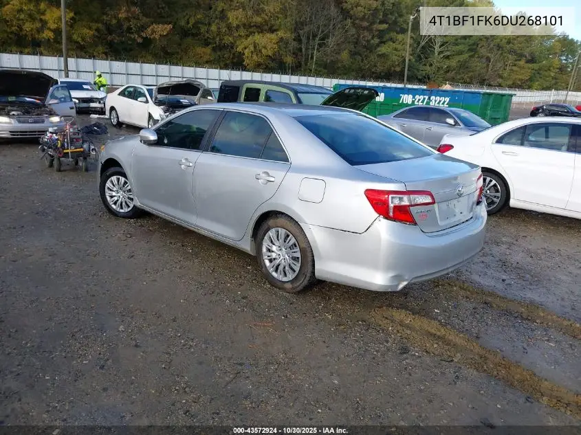 4T1BF1FK6DU268101 2013 Toyota Camry Le