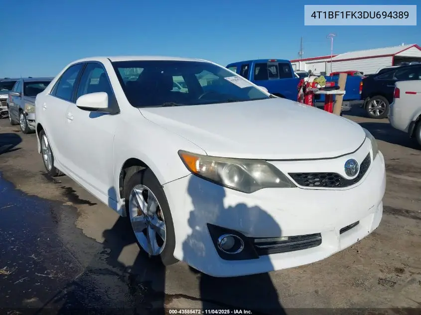 4T1BF1FK3DU694389 2013 Toyota Camry Se
