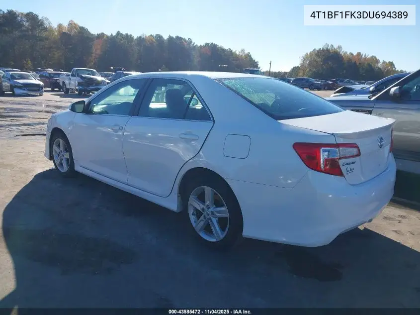 4T1BF1FK3DU694389 2013 Toyota Camry Se