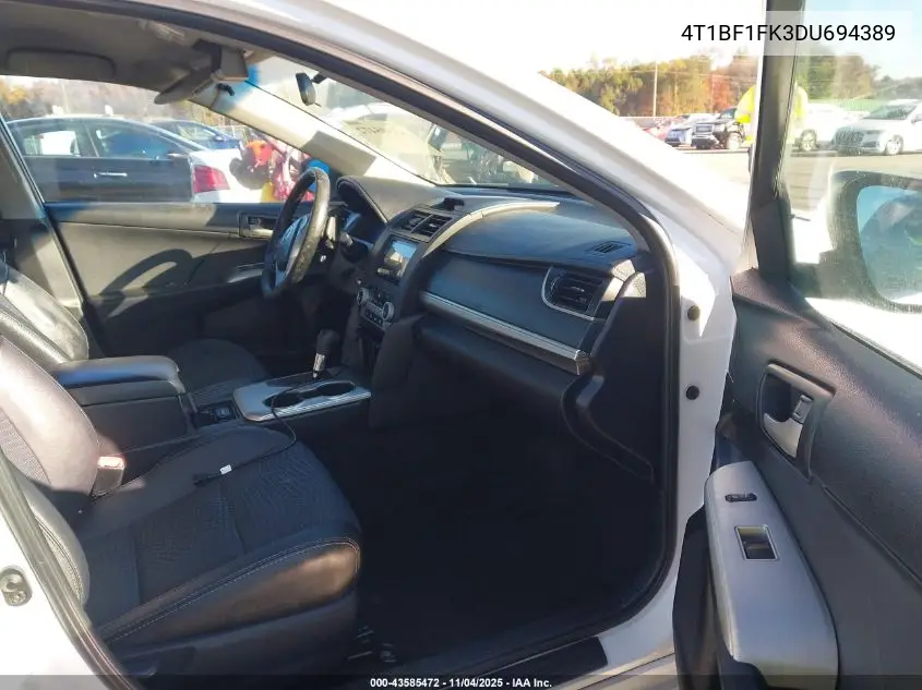 4T1BF1FK3DU694389 2013 Toyota Camry Se
