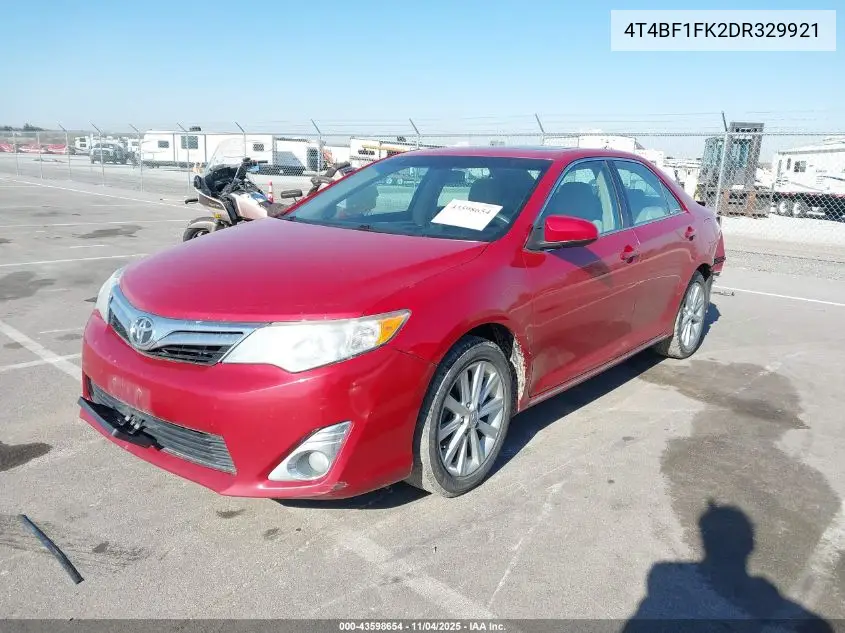 4T4BF1FK2DR329921 2013 Toyota Camry Xle