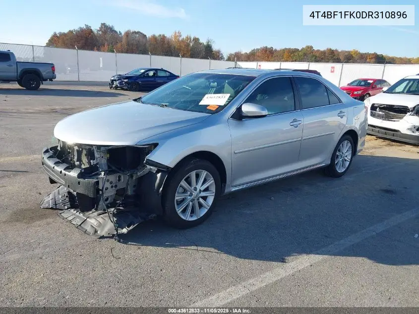 4T4BF1FK0DR310896 2013 Toyota Camry Xle