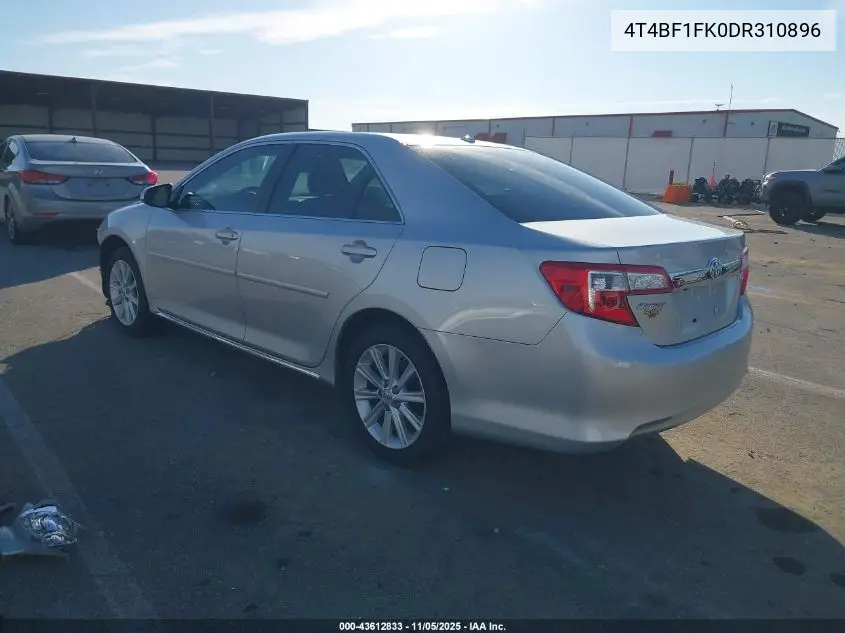 4T4BF1FK0DR310896 2013 Toyota Camry Xle
