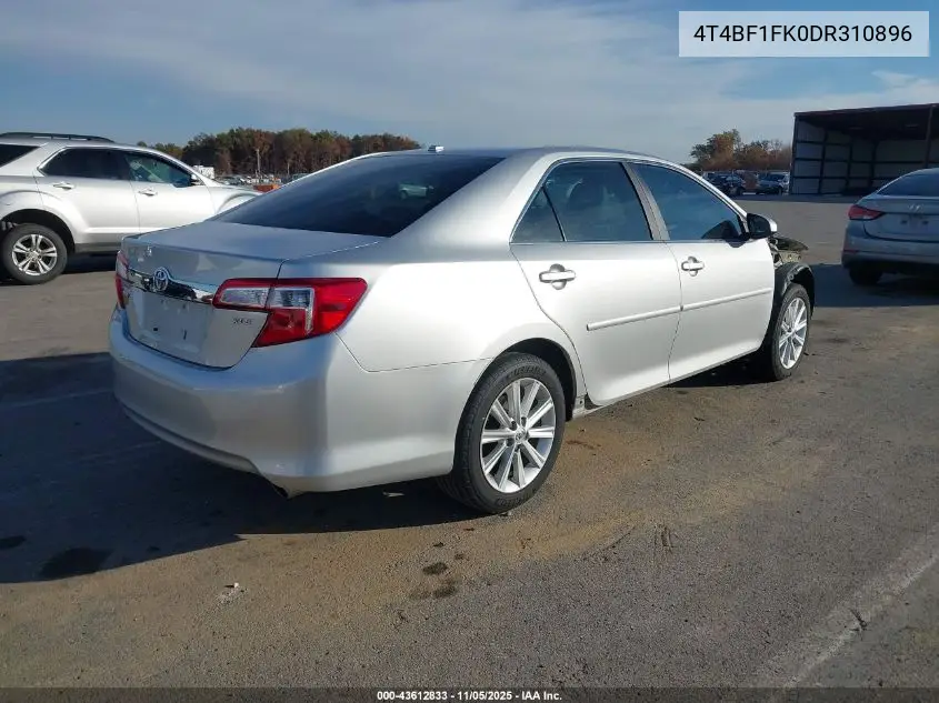 4T4BF1FK0DR310896 2013 Toyota Camry Xle