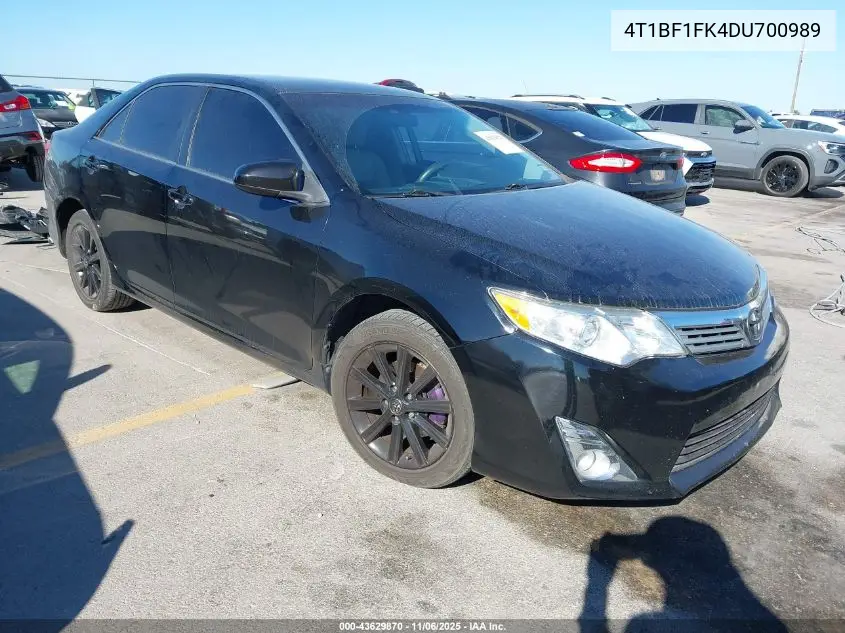 4T1BF1FK4DU700989 2013 Toyota Camry L