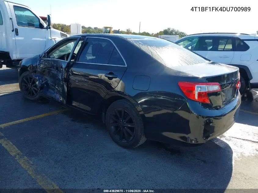 4T1BF1FK4DU700989 2013 Toyota Camry L