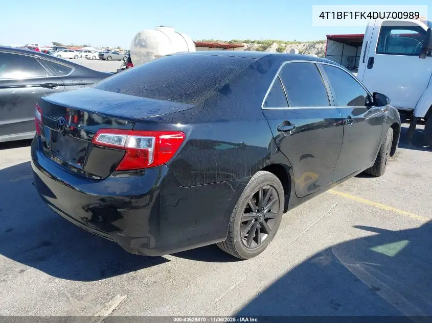 4T1BF1FK4DU700989 2013 Toyota Camry L