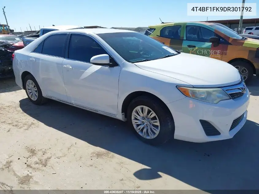 4T4BF1FK9DR301792 2013 Toyota Camry Le