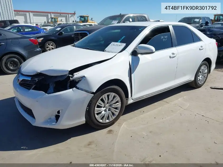 4T4BF1FK9DR301792 2013 Toyota Camry Le