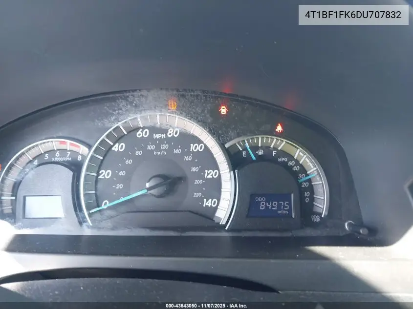 4T1BF1FK6DU707832 2013 Toyota Camry Se